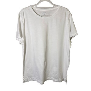 Bench Classic White Short Sleeve Tee Size XL Basic Casual Cotton Minimalist